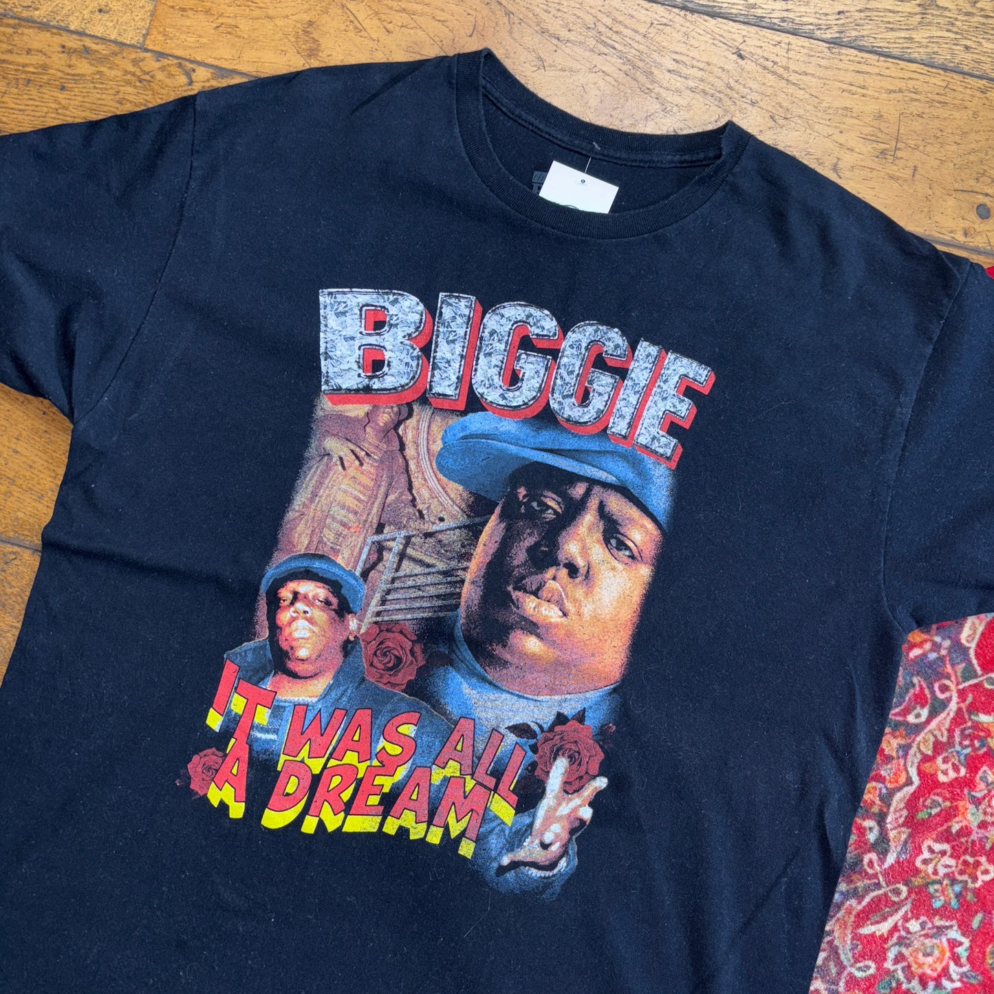 Vintage Biggie Smalls Y2K Black Graphic T-Shirt - XL