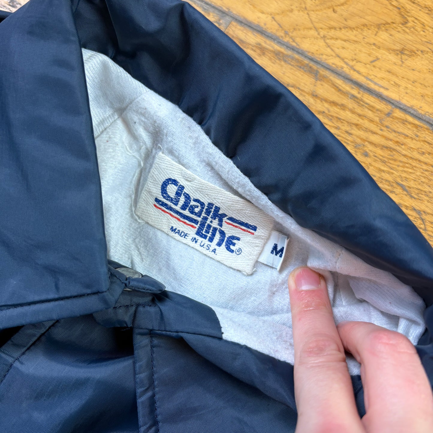 Vintage Navy Nylon Coach Harrington Jacket - M