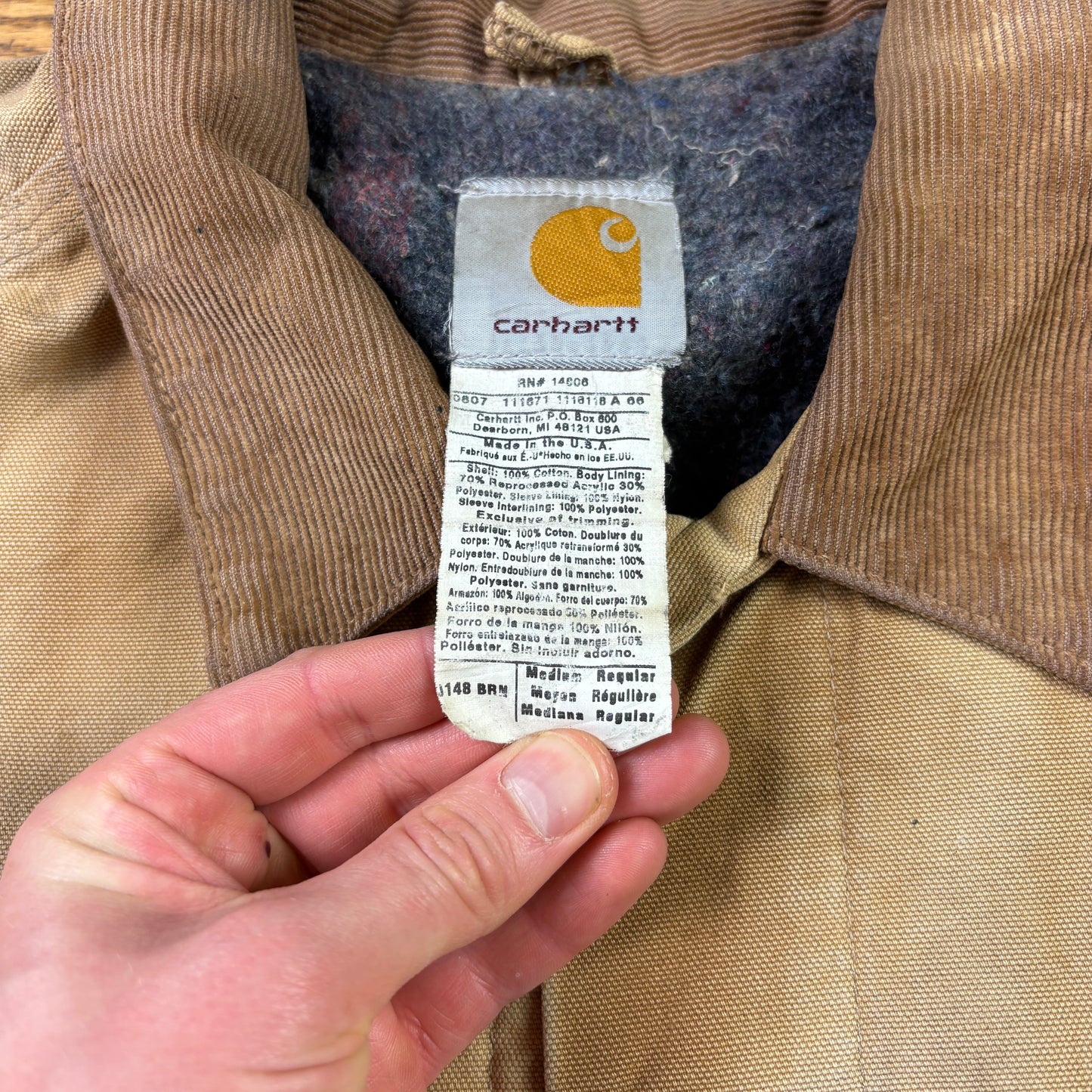 Vintage Carhartt Brown Western Trucker Workwear Jacket - M