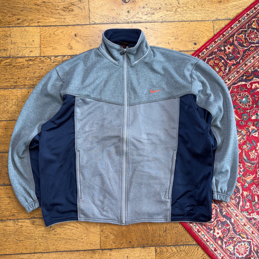 Vintage Nike Grey Tracksuit Track Shell Windbreaker Jacket - XL