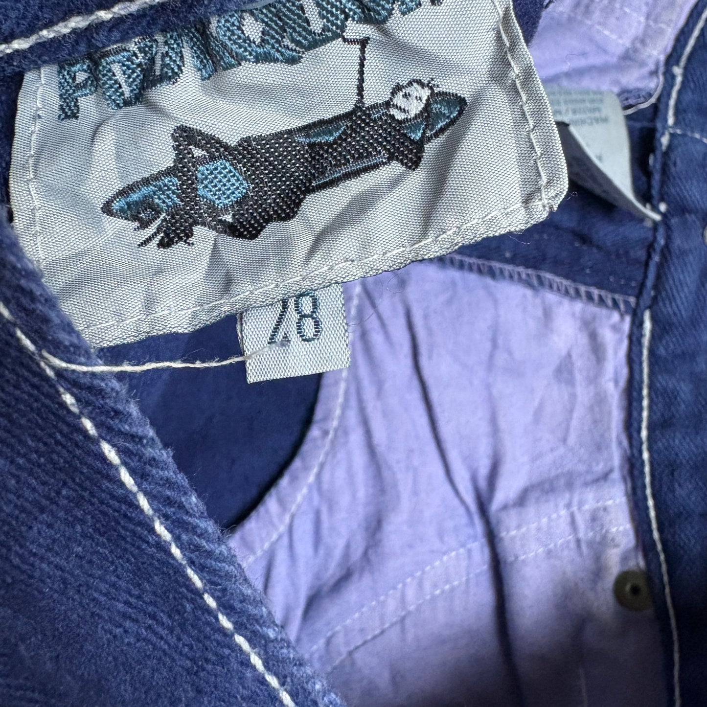 Vintage Blue Baggy Denim Shorts - 28