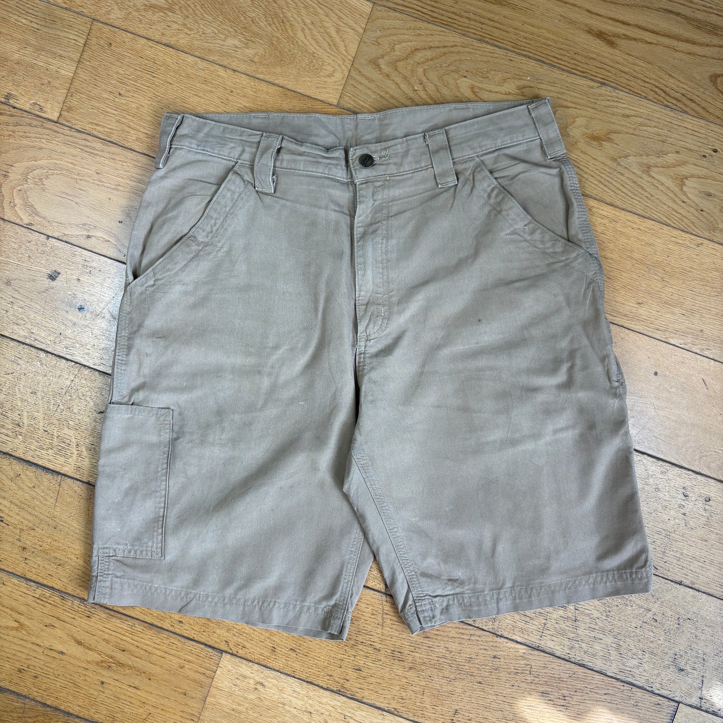 Vintage Carhartt Brown Workwear Baggy Carpenter Shorts - 34