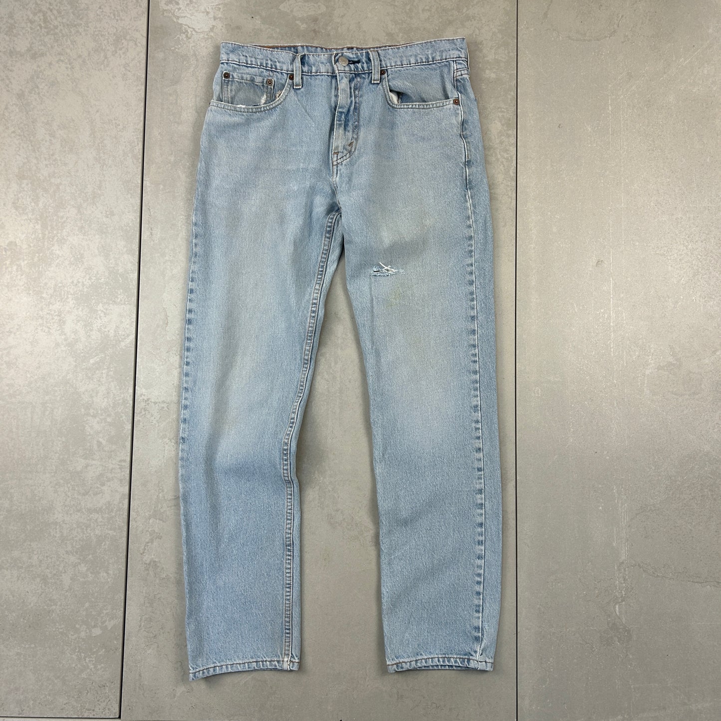 Vintage Levis 502 Straight Light Blue Denim Jeans - 30