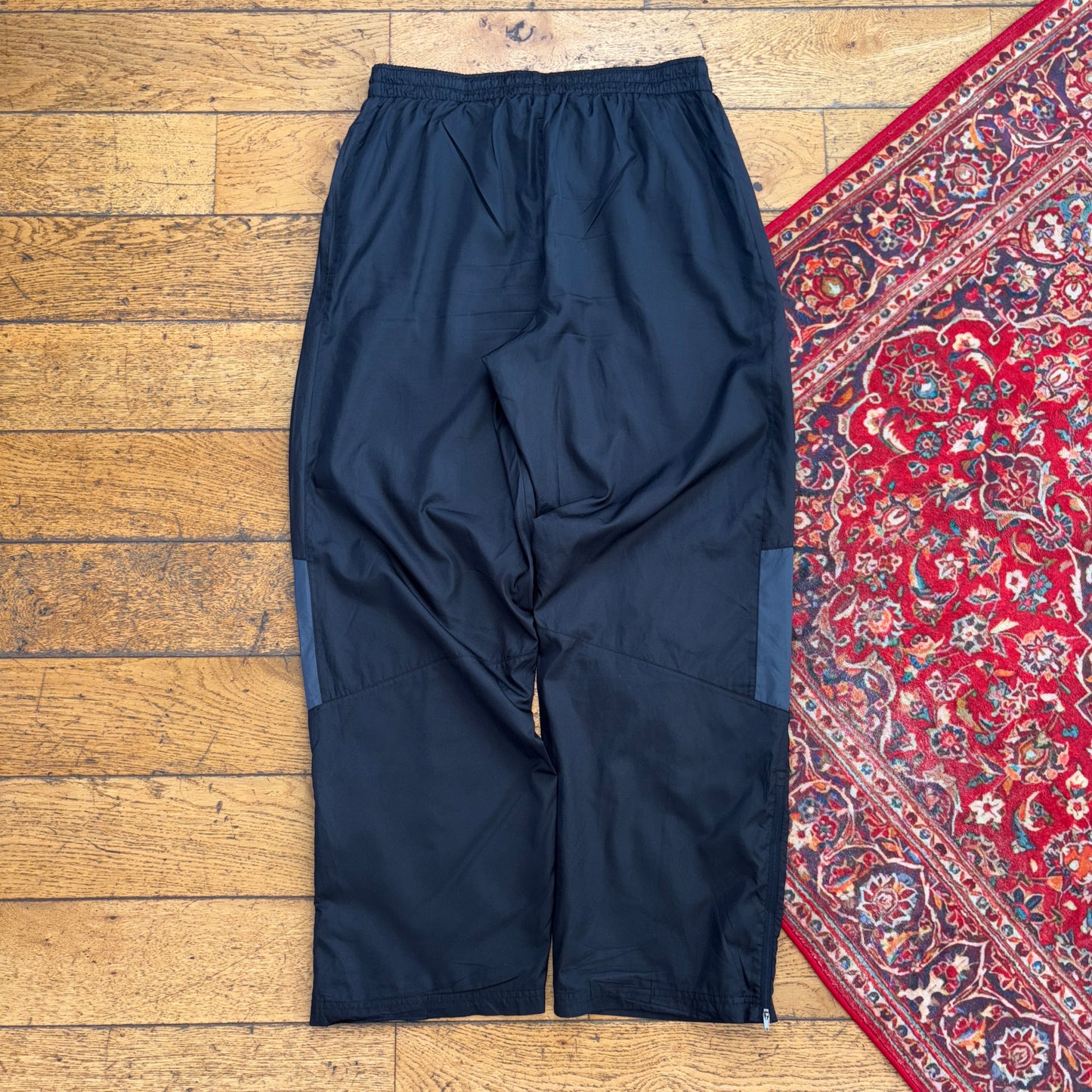 Vintage Starter Black Baggy Tracksuit Sweatpants Track Pants Bottoms - M 32R