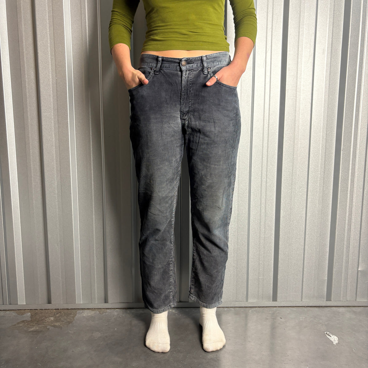 Edwin Navy Blue Japanese Corduroy Trousers - 30S