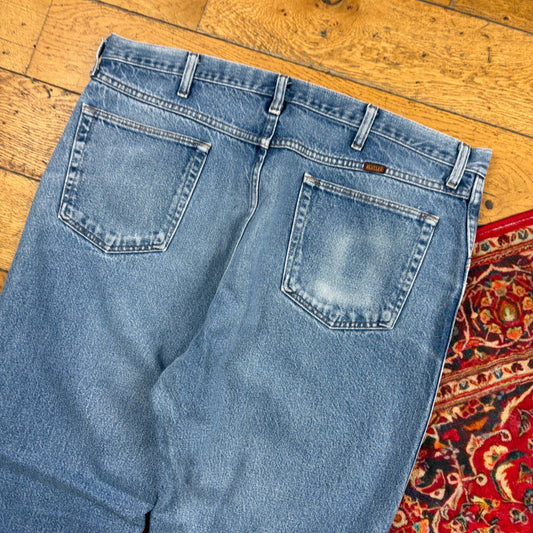 Vintage Rustler Blue Straight Denim Workwear Jeans - 40