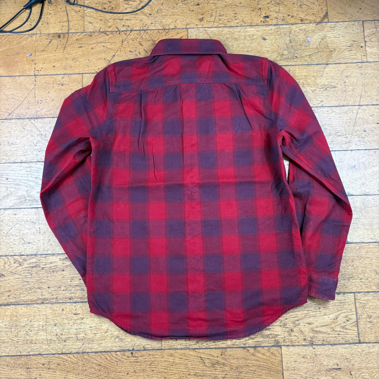 Vintage Carhartt Red Check Flannel Workwear Shirt - M