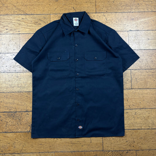 Vintage Dickies Black Workwear Short Sleeve Shirt - M