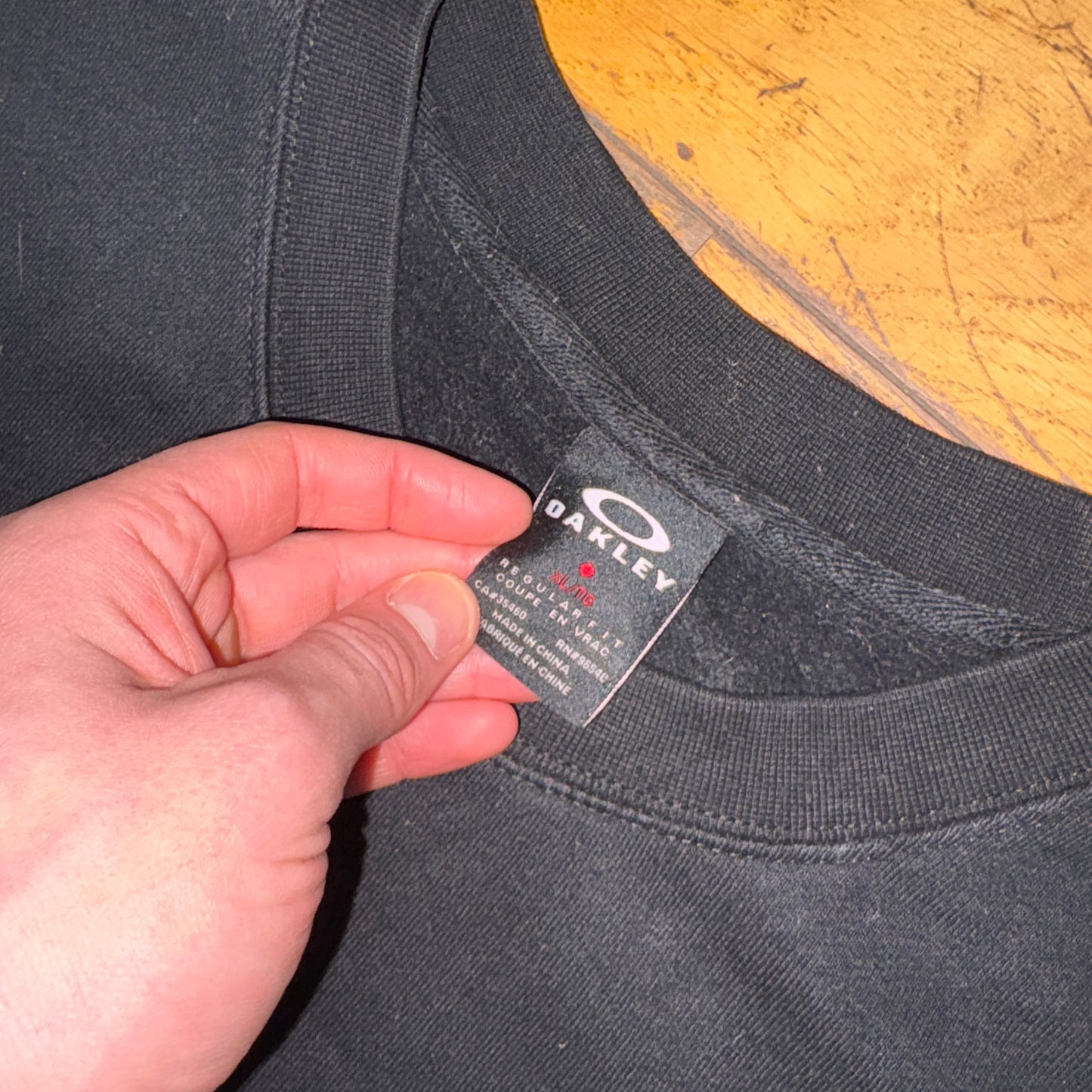 Vintage Oakley Black Sweatshirt - XL