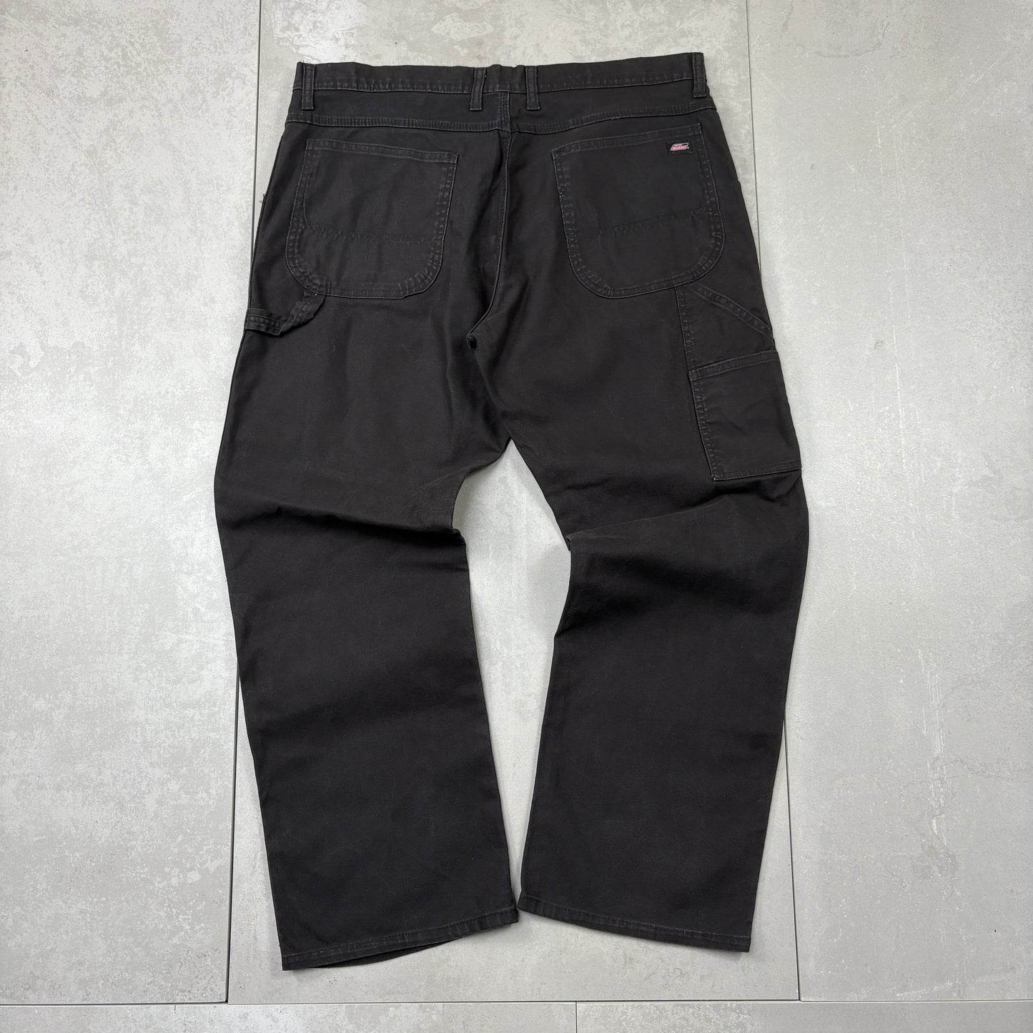 Vintage Dickies Workwear Black Carpenter Baggy Trousers - 40