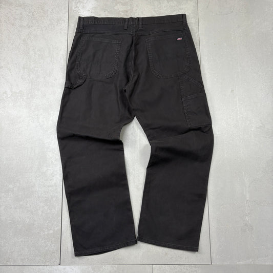 Vintage Dickies Workwear Black Carpenter Baggy Trousers - 40
