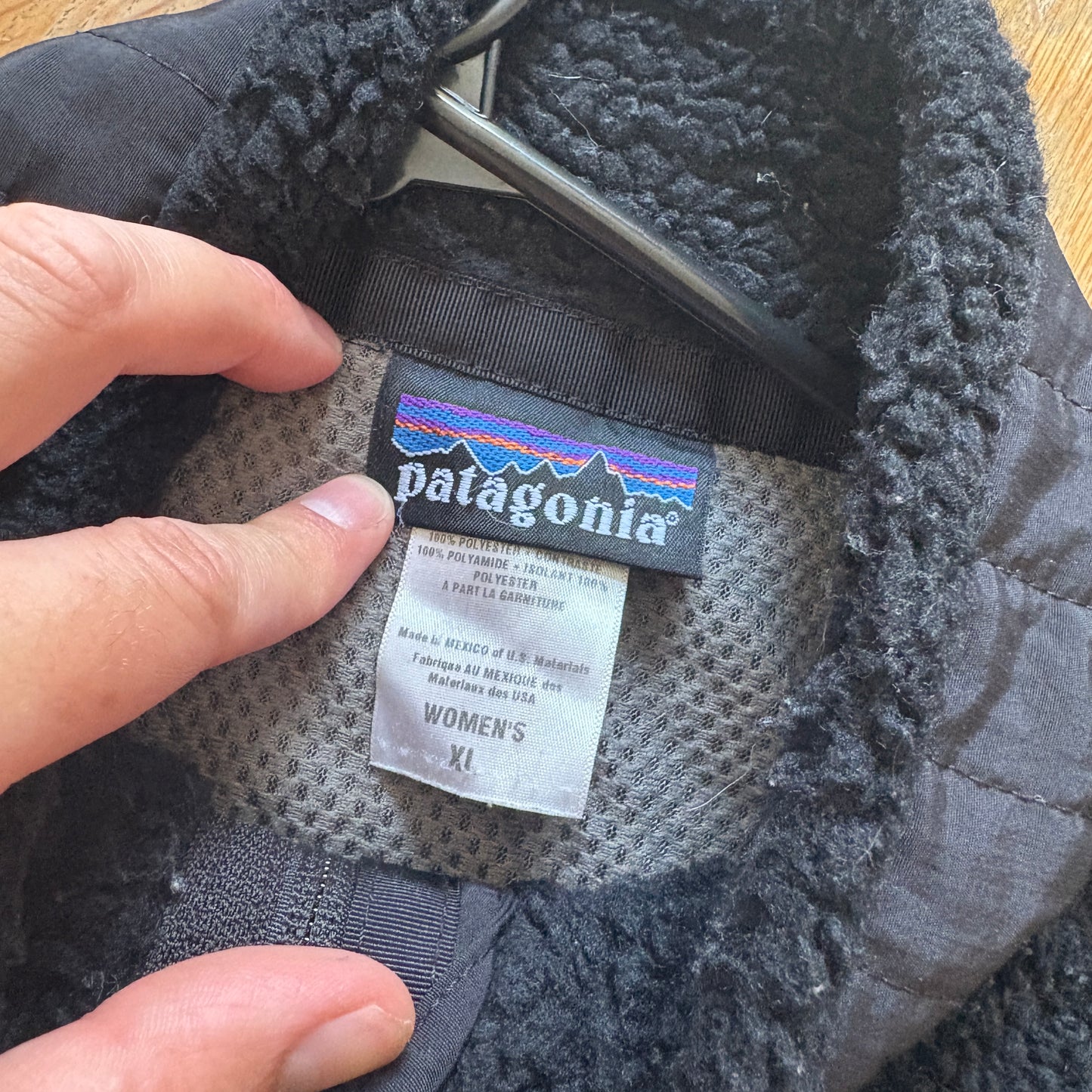 Vintage Patagonia Black Womens Teddy Bear Fleece Jacket Jumper - Womens XL