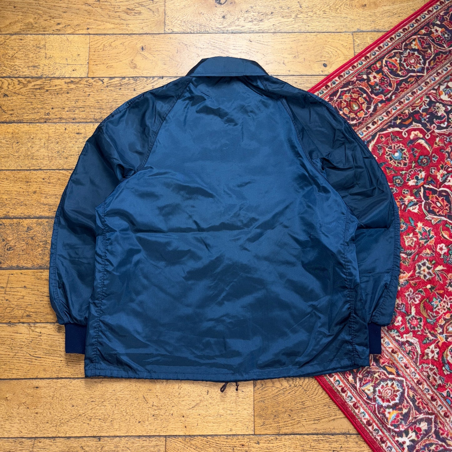 Vintage Navy Nylon Coach Harrington Jacket - 2XL