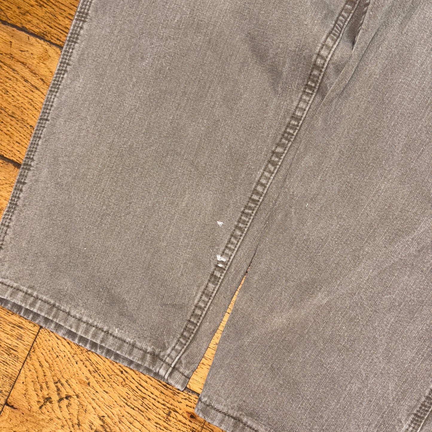 Vintage Lee Grey Brown Carpenter Workwear Baggy Trousers - 36R