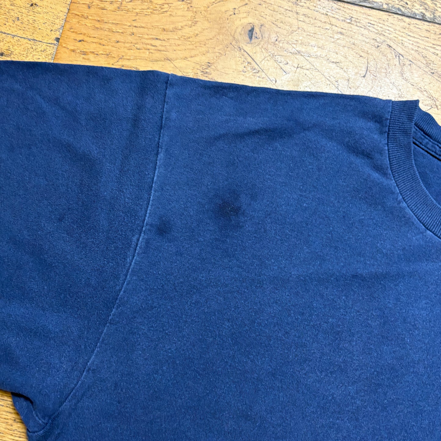 Vintage Stussy Navy Graphic T-Shirt - M