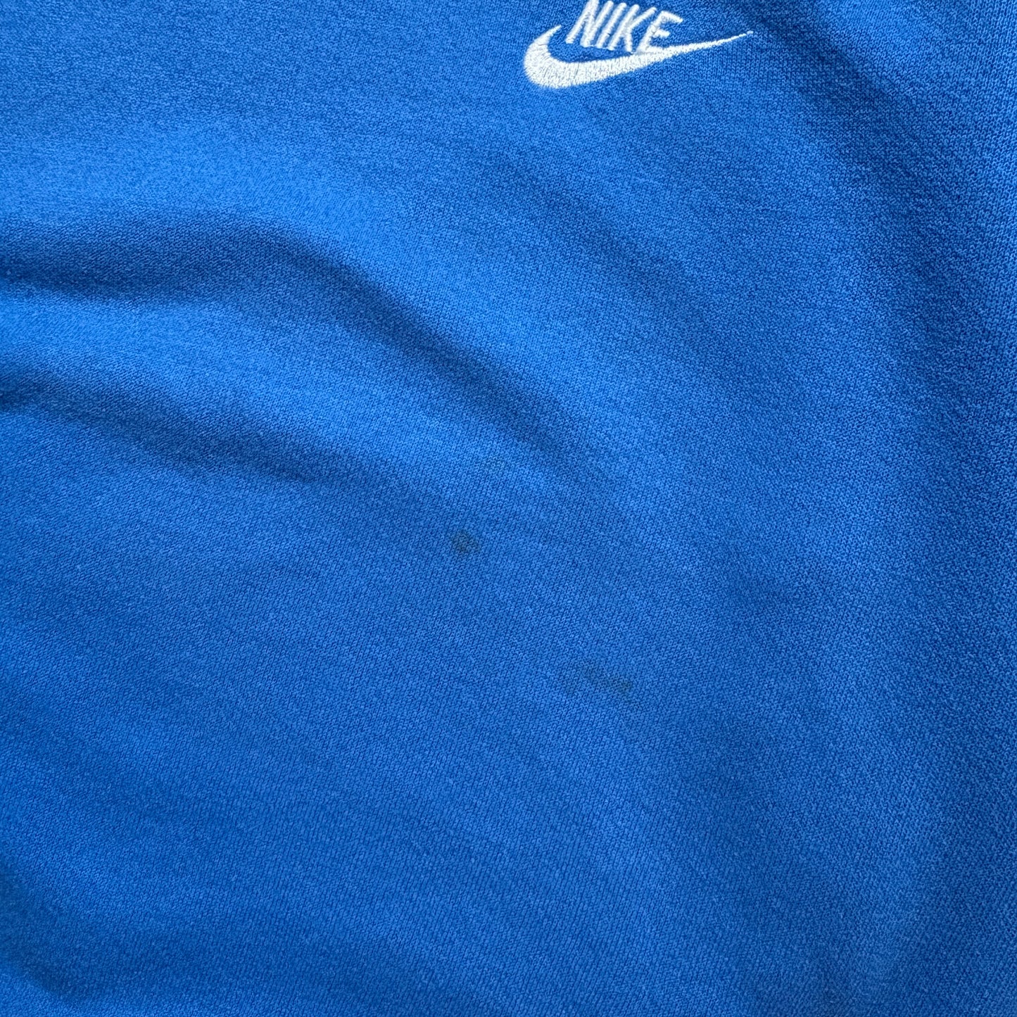 Vintage 90s Nike Blue Womens Embroidered Sweatshirt - Size 10