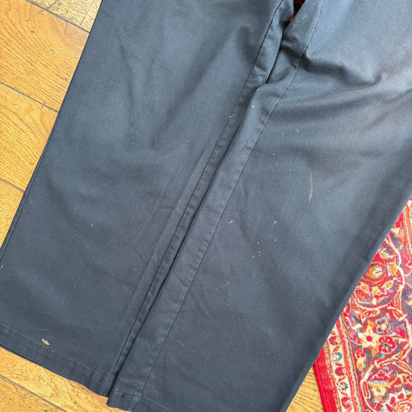 Vintage Dickies 874 Black Cargo Baggy Skate Trousers - 38