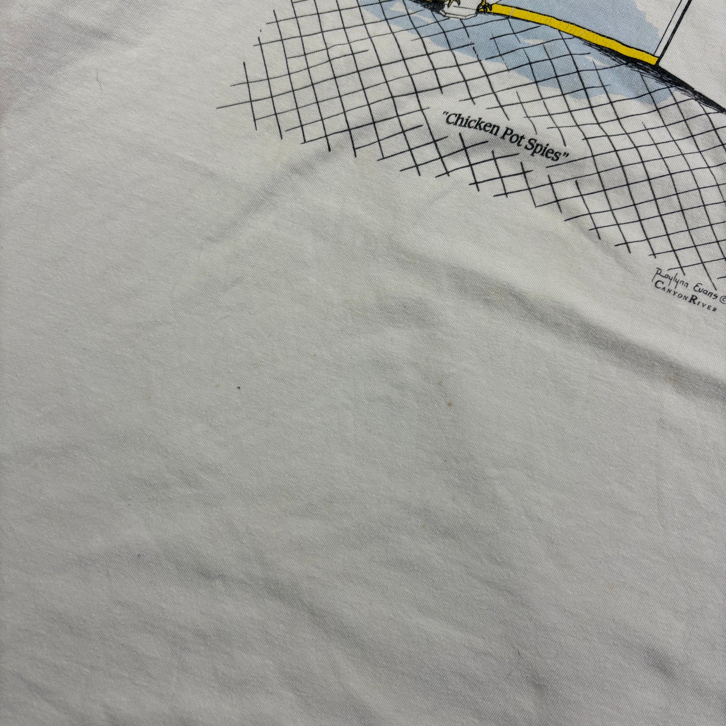 Vintage 90s Funny White Penguin Single Stitch Graphic T-Shirt - 2XL