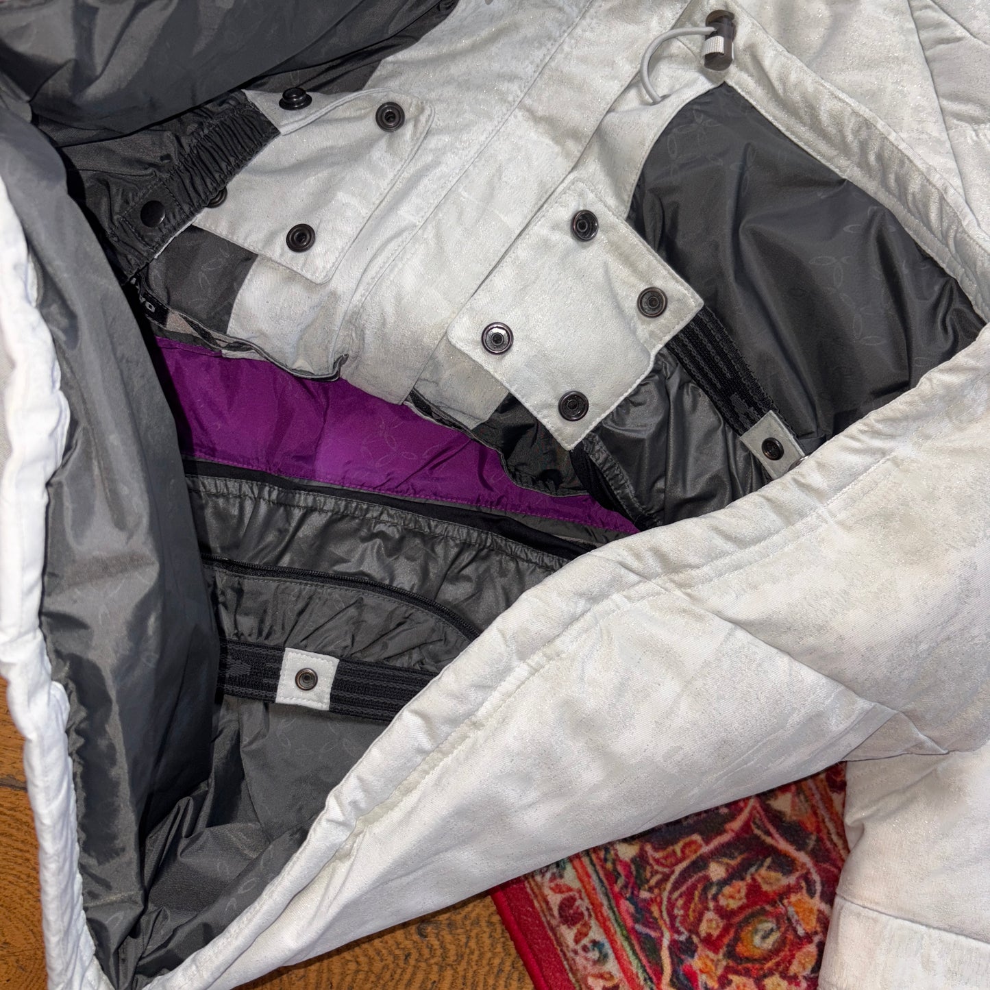 Vintage Oakley Womens Grey Puffer Ski Technical Jacket Coat - L