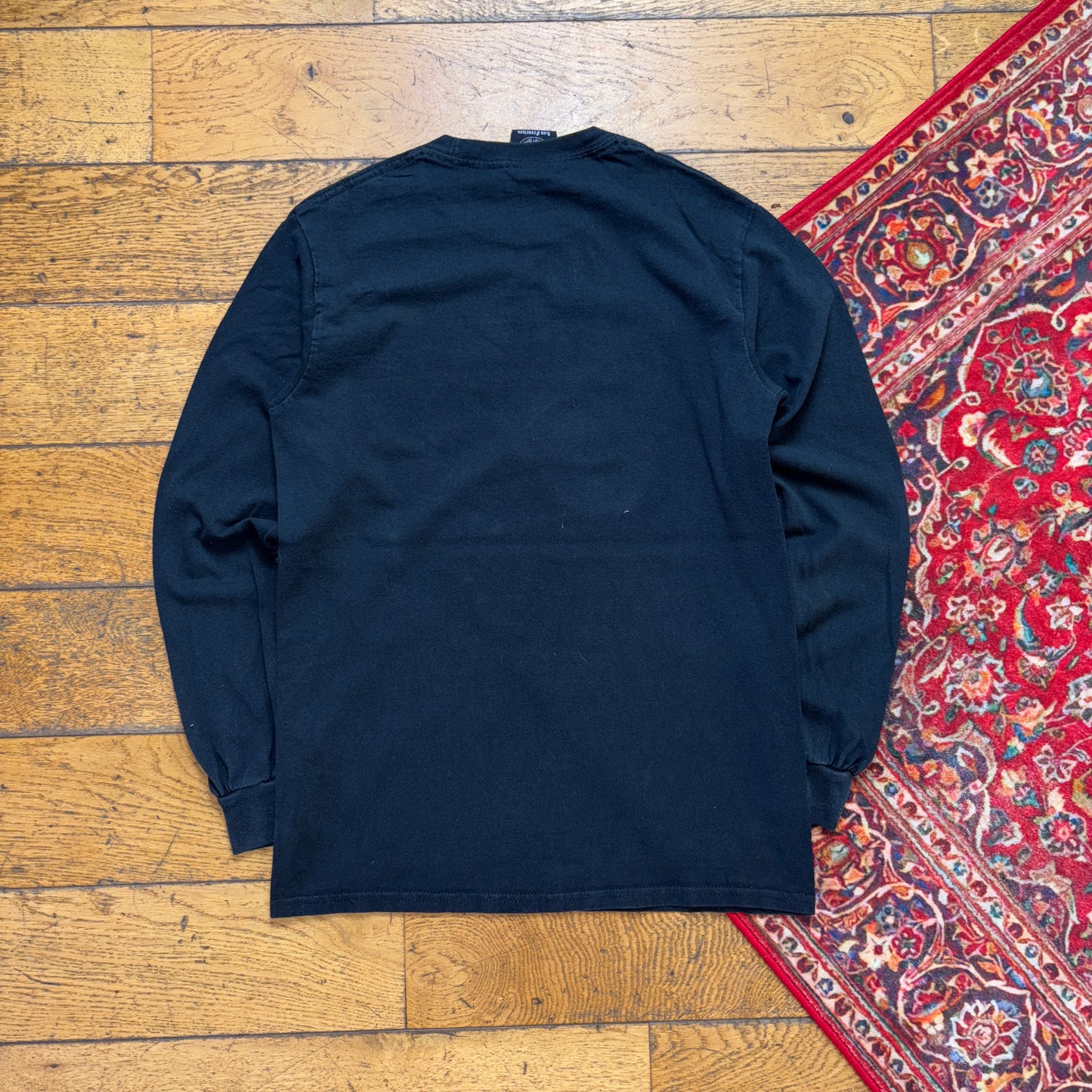 Vintage Thrasher Flames Black SKate Long Sleeve Graphic T-Shirt - XS