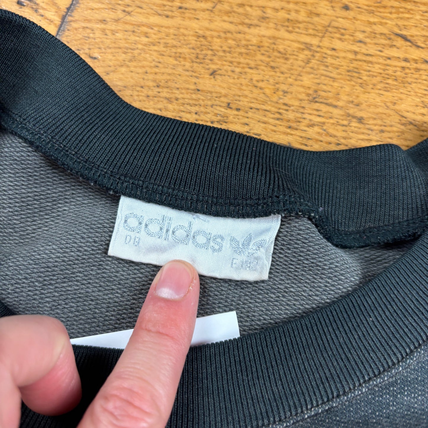 Vintage 80s Adidas Black Red Sweatshirt - XL