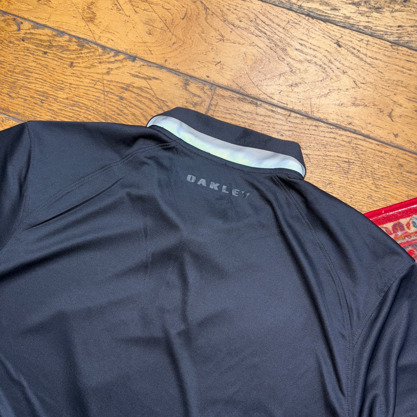 Vintage Oakley Black Polo Golf Shirt - XL