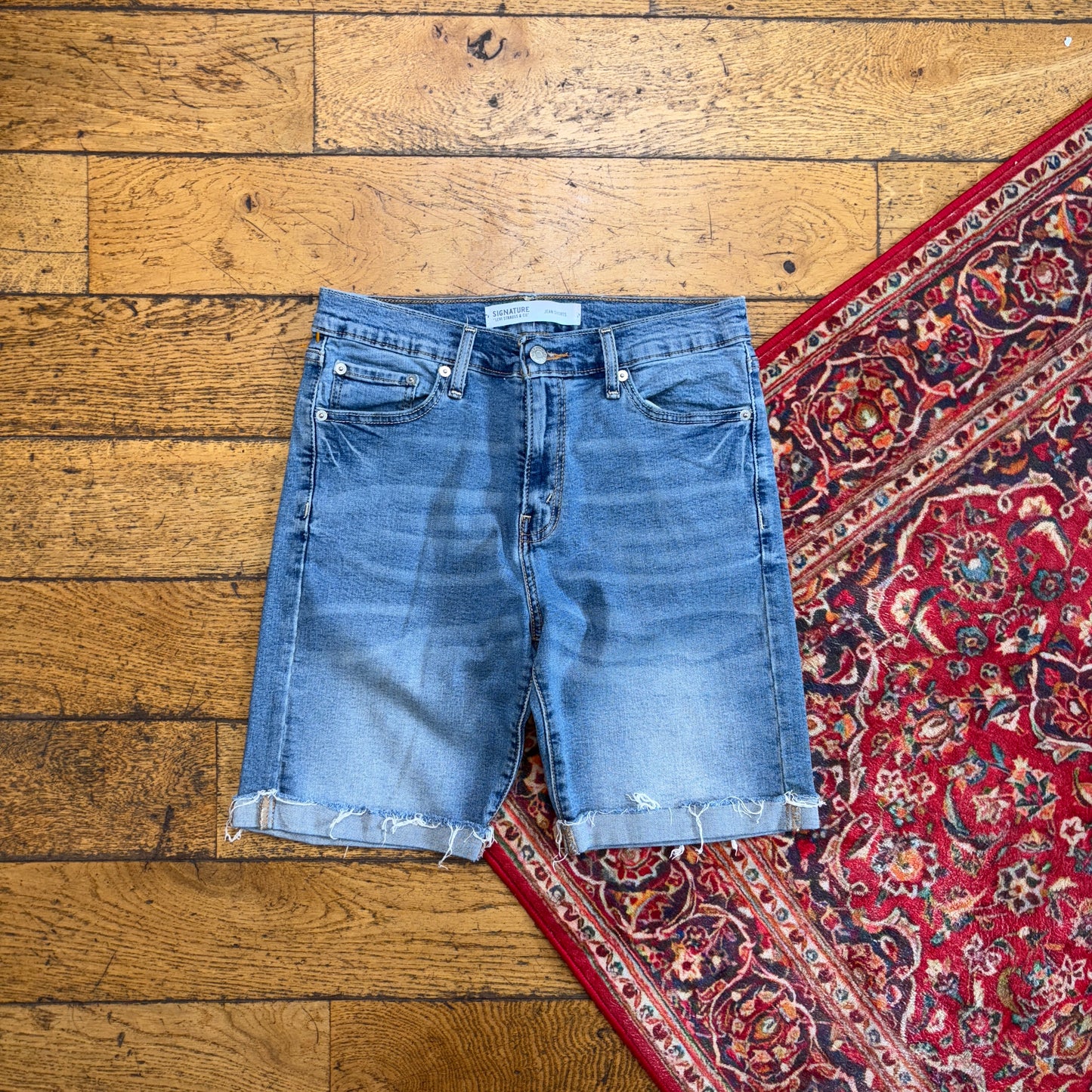 Vintage Levis Blue Denim Shorts - 30