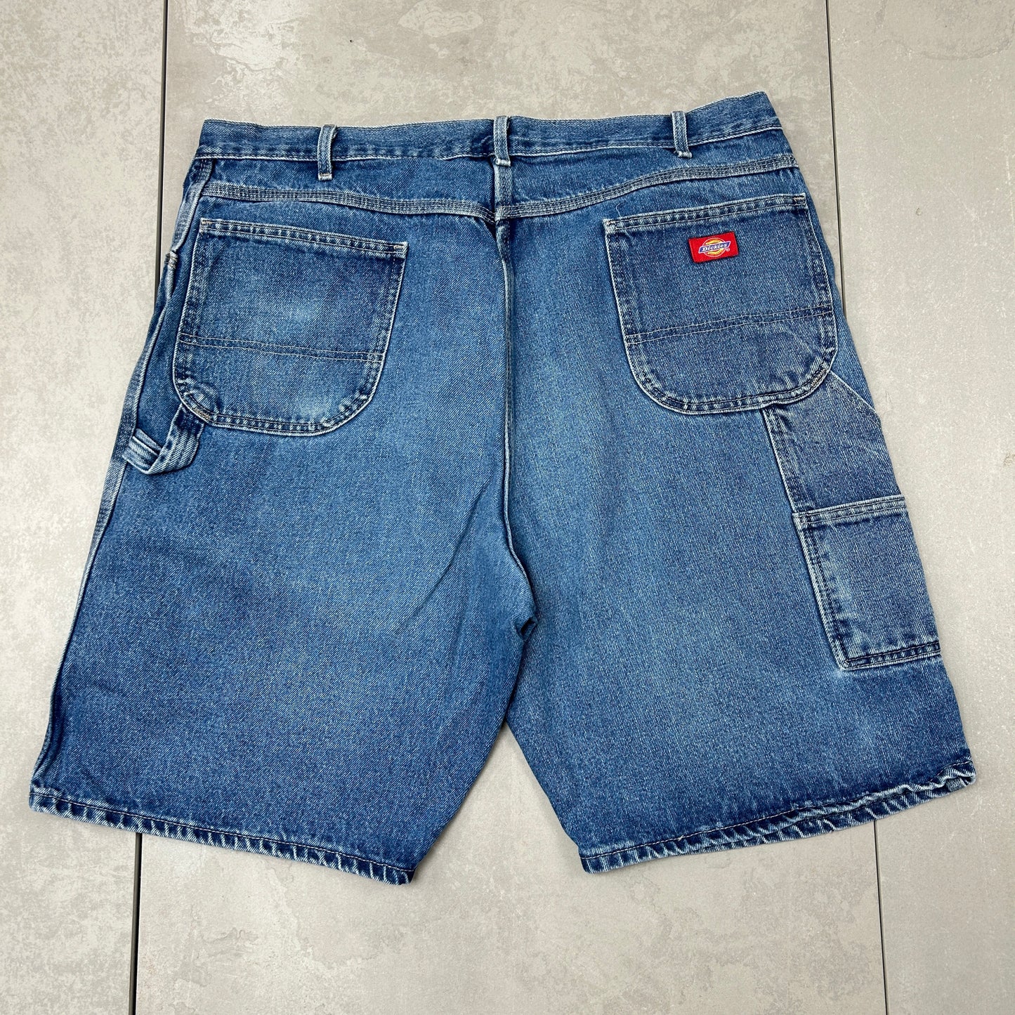 Vintage Dickies Workwear Carpenter Baggy Blue Shorts - 40