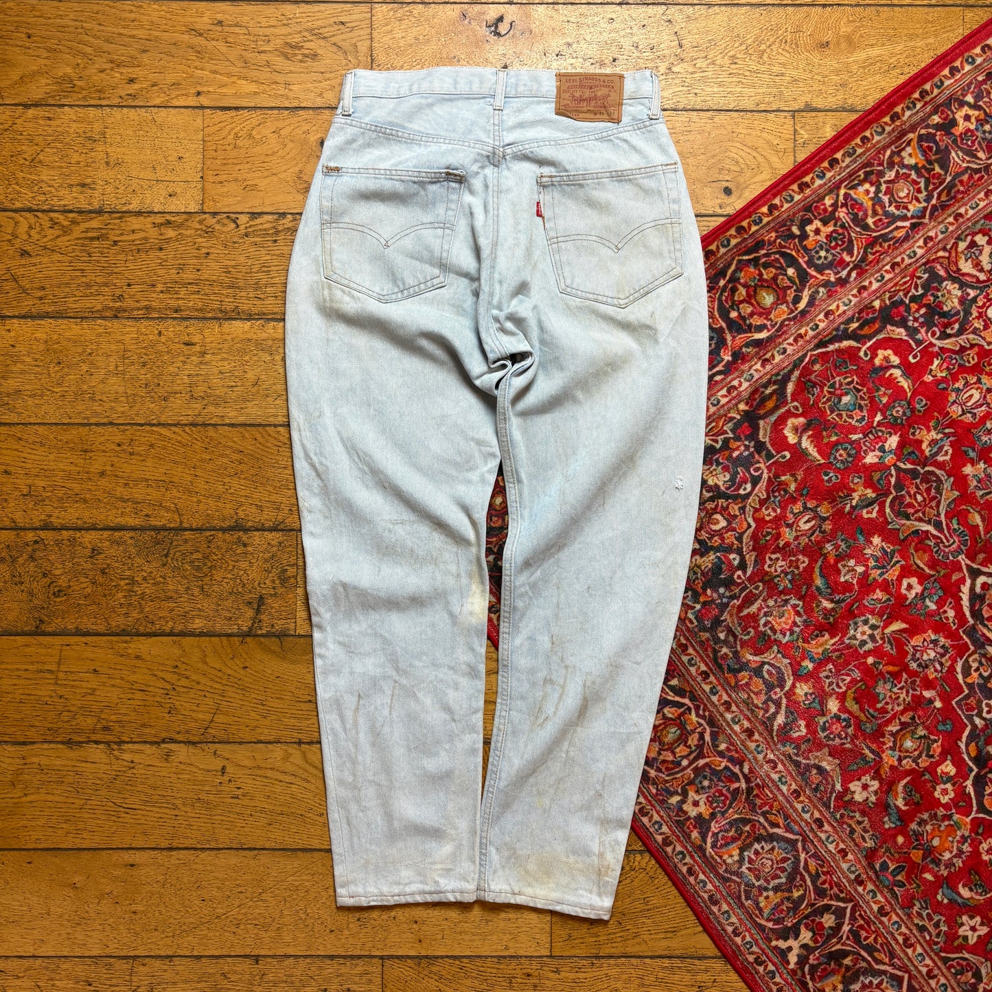 Vintage Levis 501 Straight Blue Denim Jeans - 34S