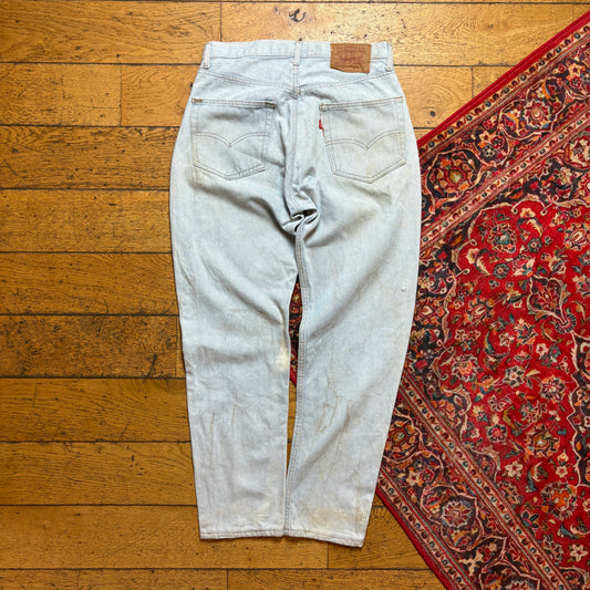 Vintage Levis 501 Straight Blue Denim Jeans - 34S