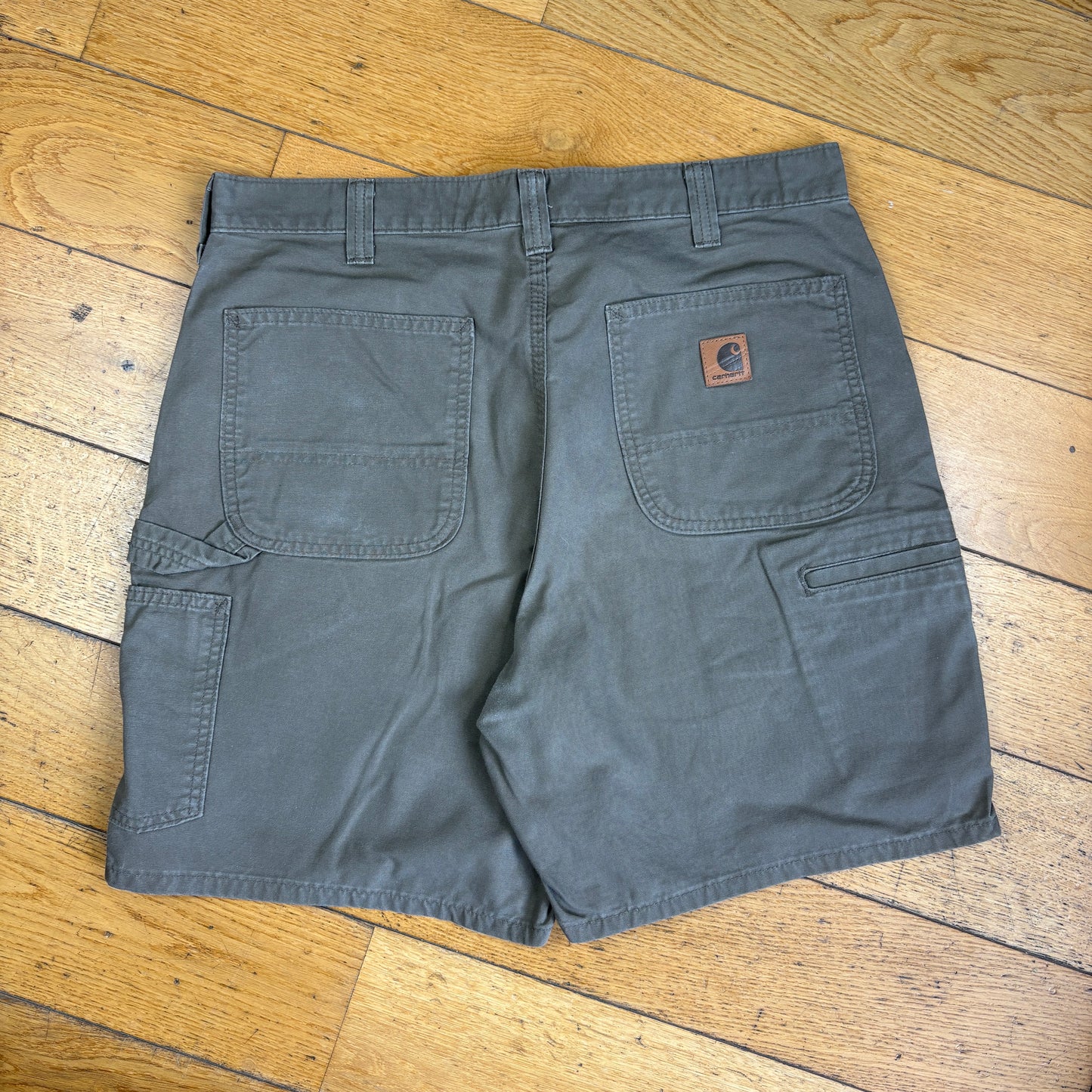 Vintage Carhartt Workwear Brown Baggy Carpenter Shorts - 34