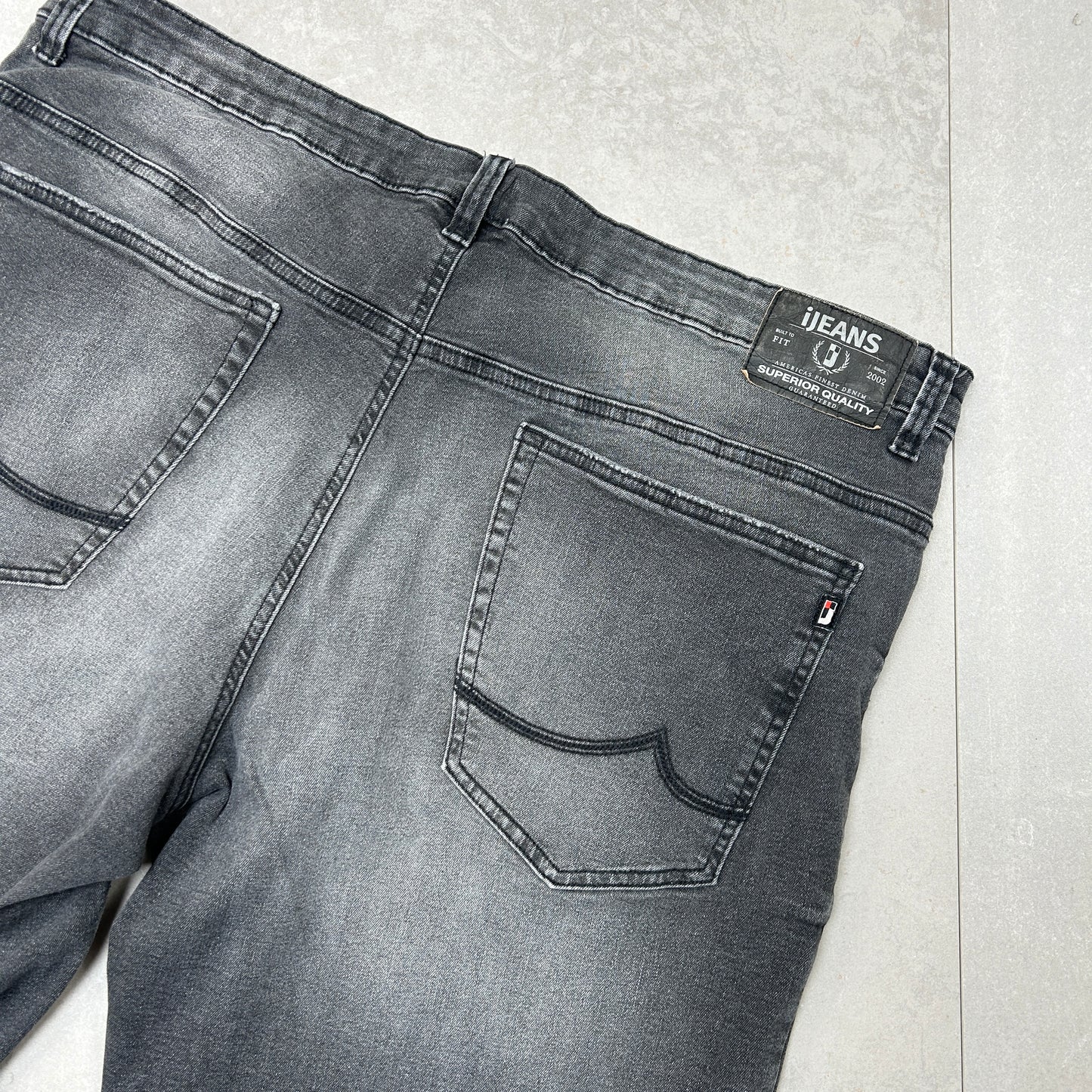 Vintage Embroidered Hip Hop Baggy Black Shorts Jorts - 40