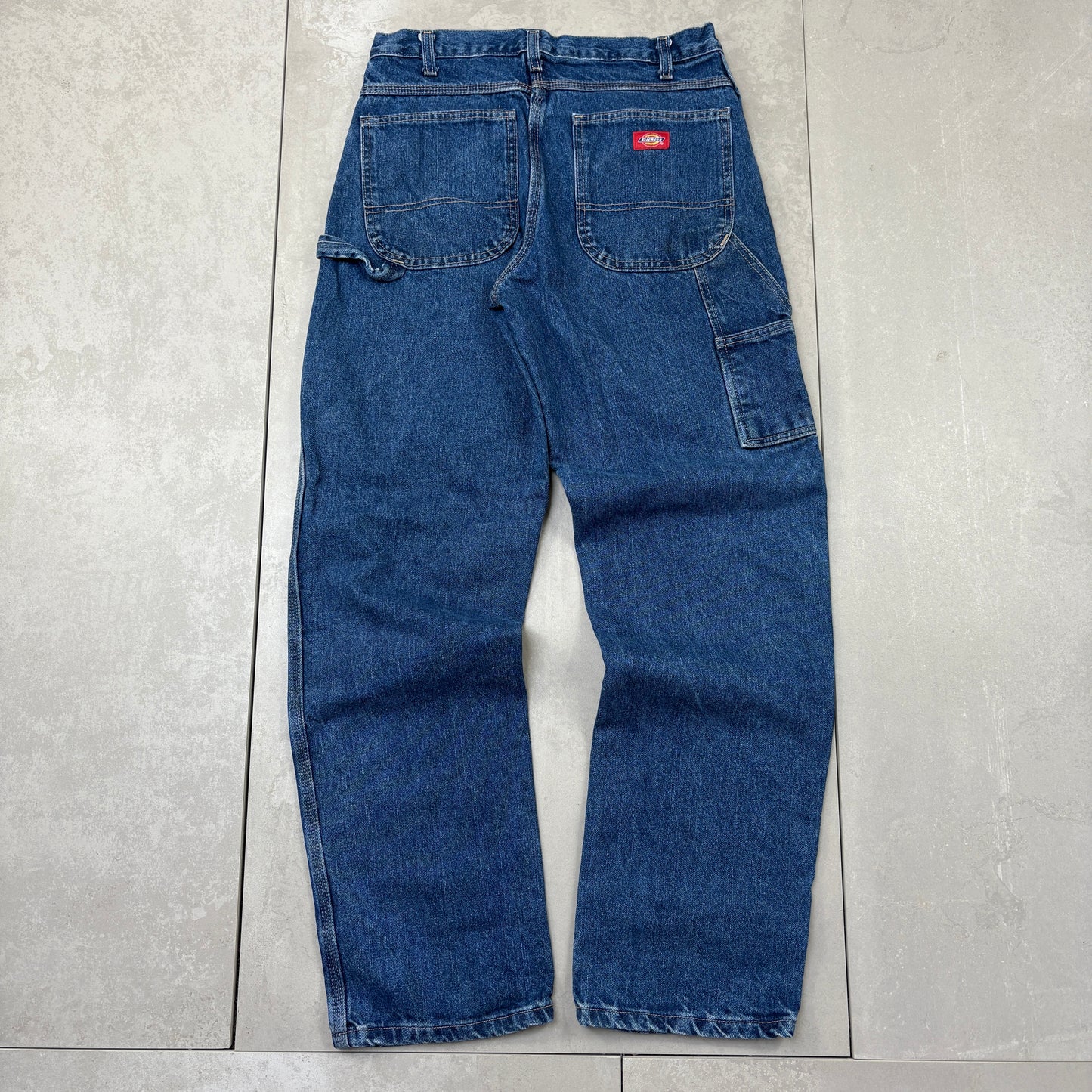 Vintage Dickies Workwear Blue Carpenter Baggy Jeans - 32