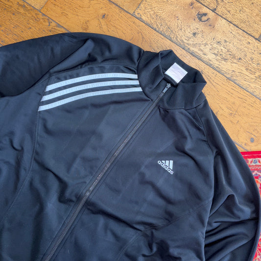 Vintage Adidas Black Tracksuit Track Jacket - 2XL