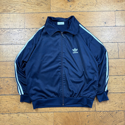 Vintage Adidas Navy Tracksuit Track Shell Windbreaker Jacket - M