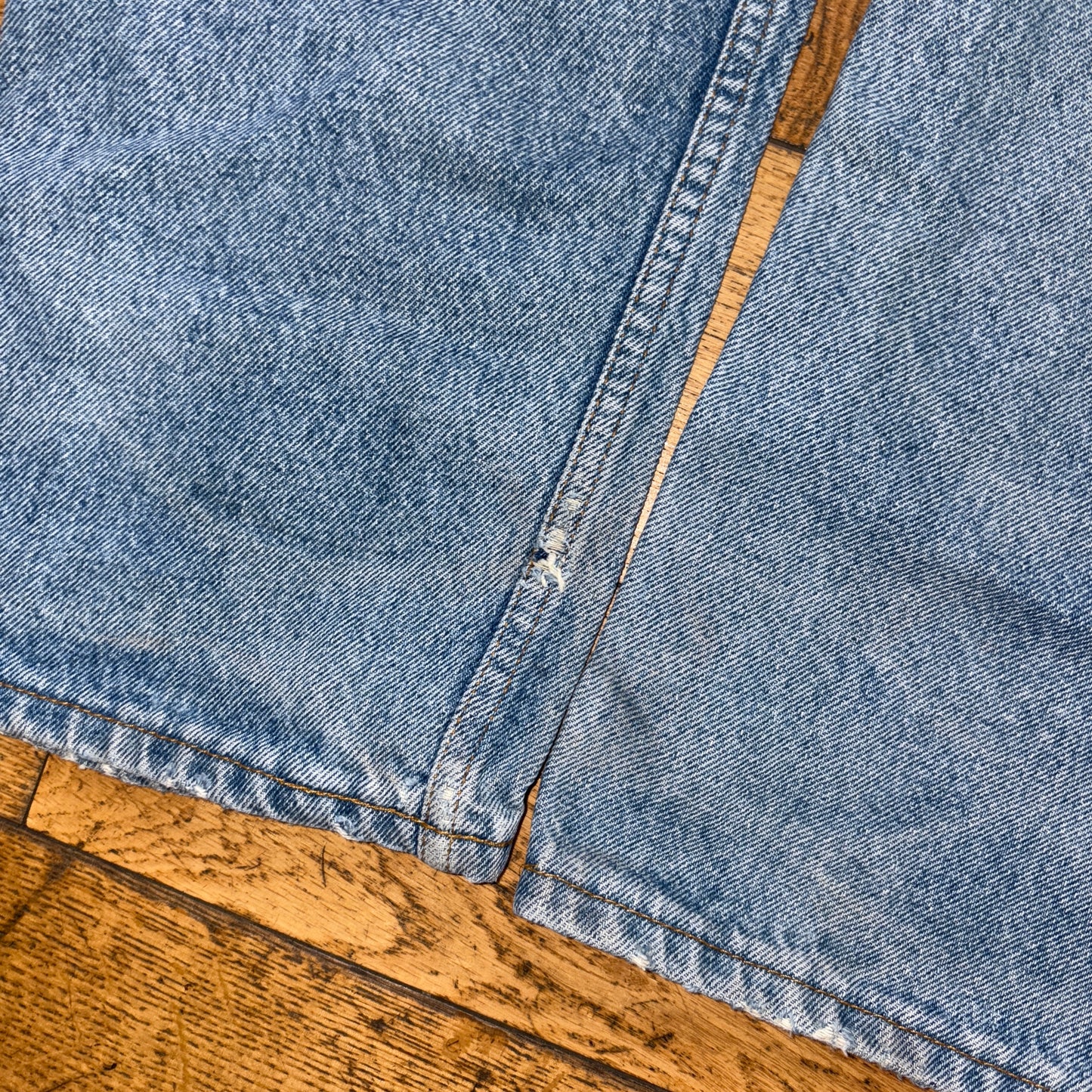 Vintage Levis 619 Orange Tab Straight Blue Denim Jeans - 30L