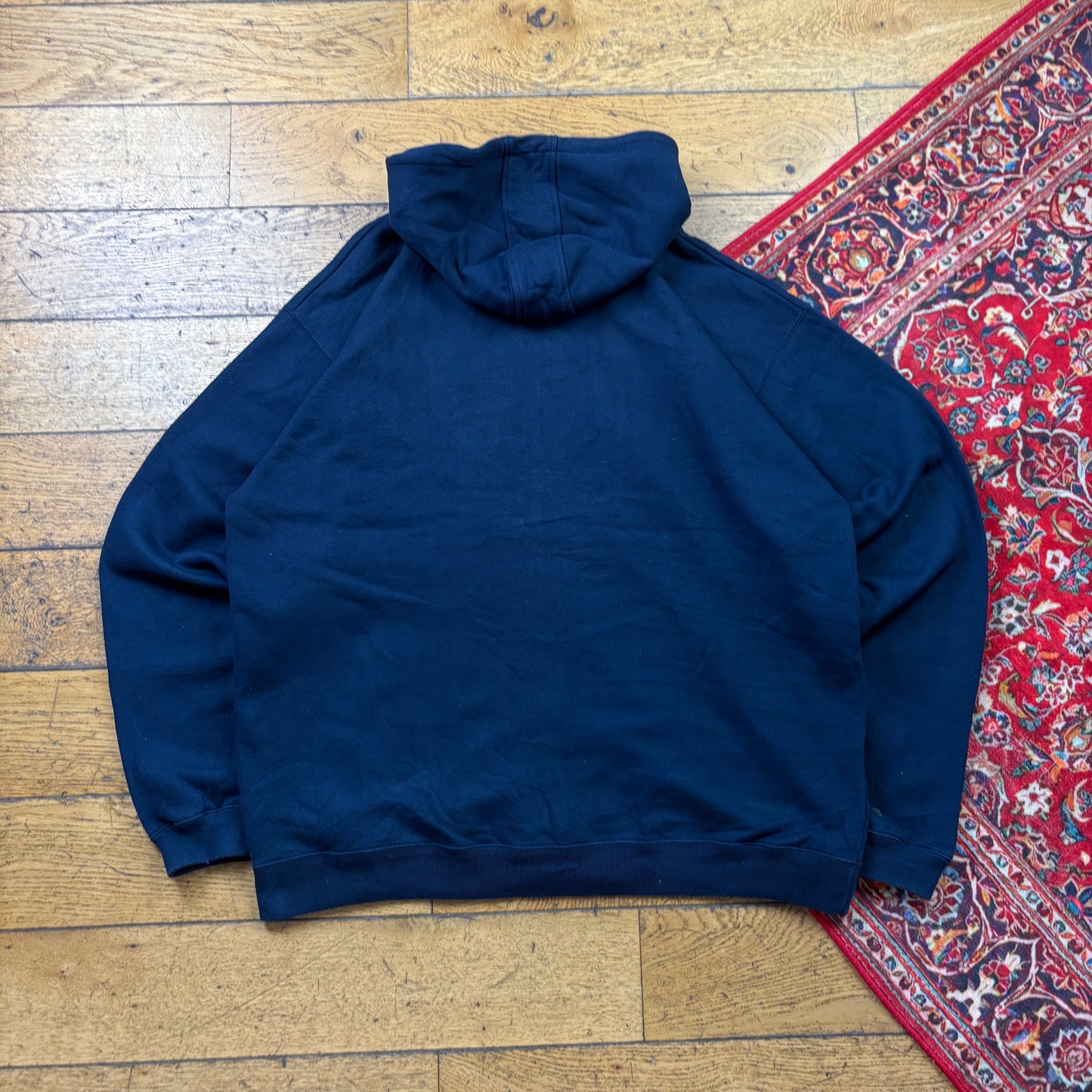 Vintage Santa Cruz Skate Navy Embroidered Hoodie Sweatshirt - XL