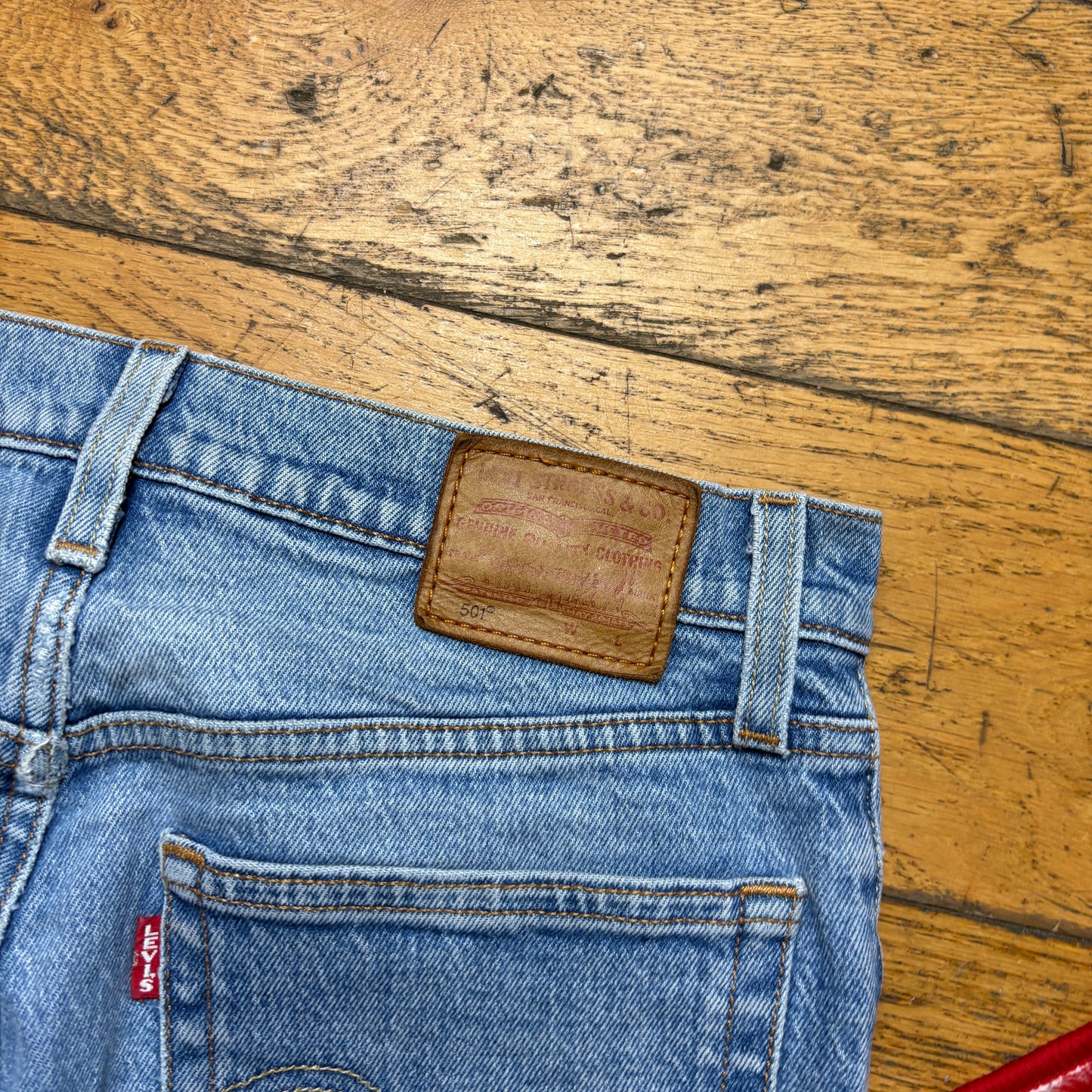 Vintage Levis 501 Straight Blue Denim Jeans - 27S