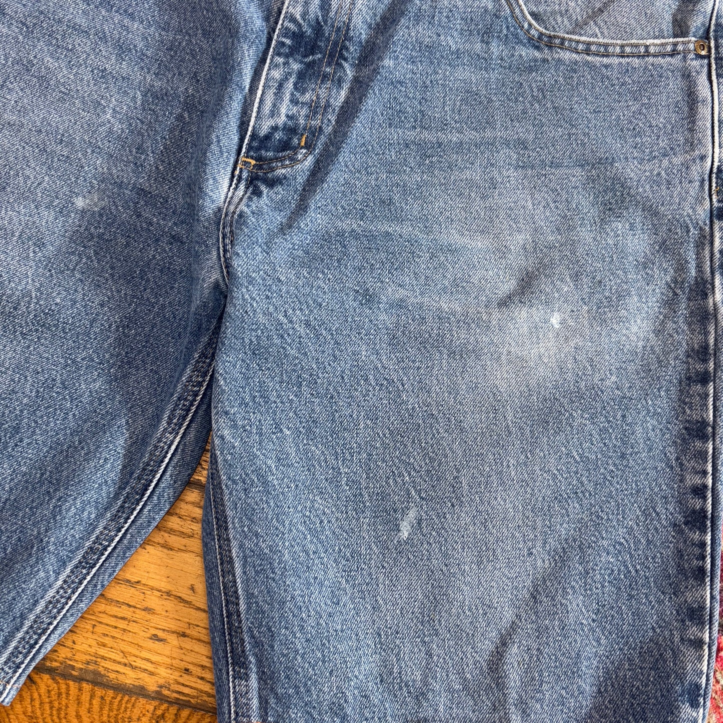 Vintage Carhartt Workwear Baggy Blue Carpenter Shorts - 40
