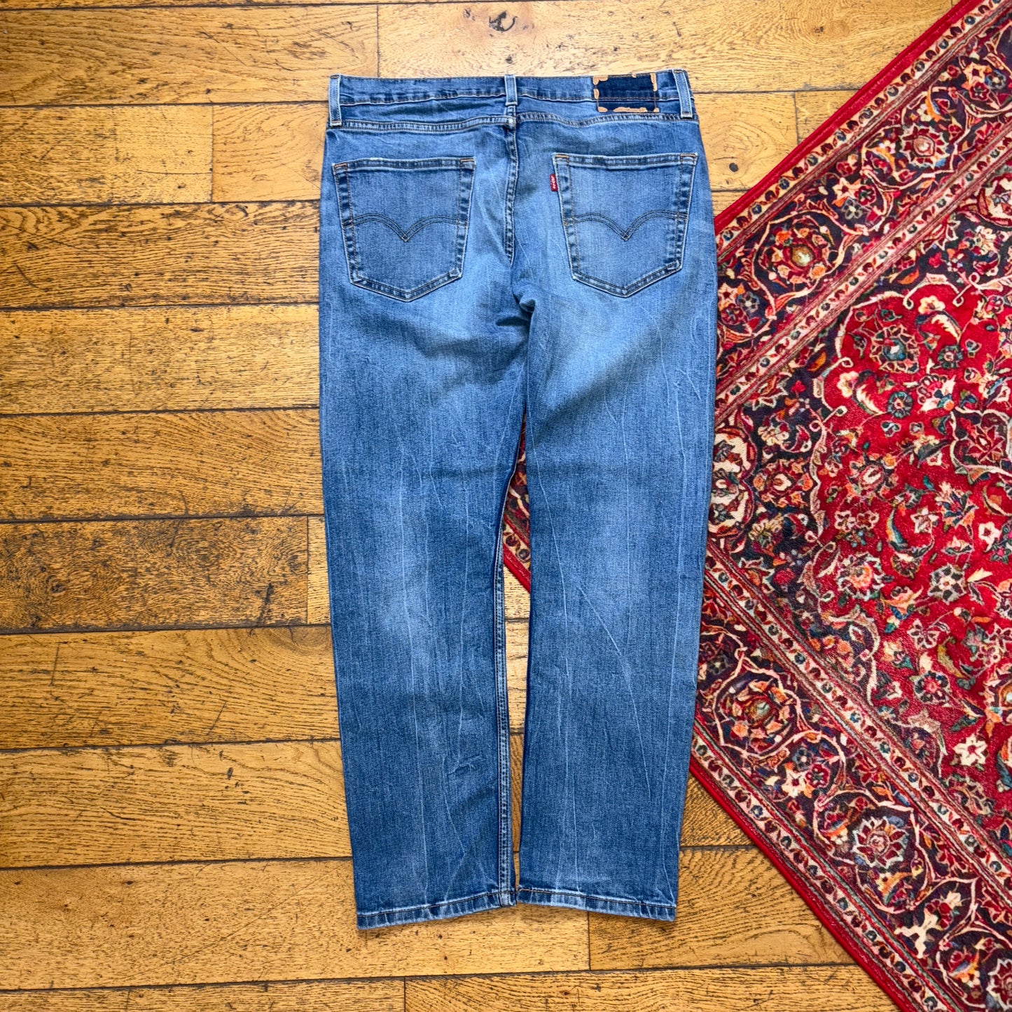 Vintage Levis Straight Blue Denim Jeans - 33S