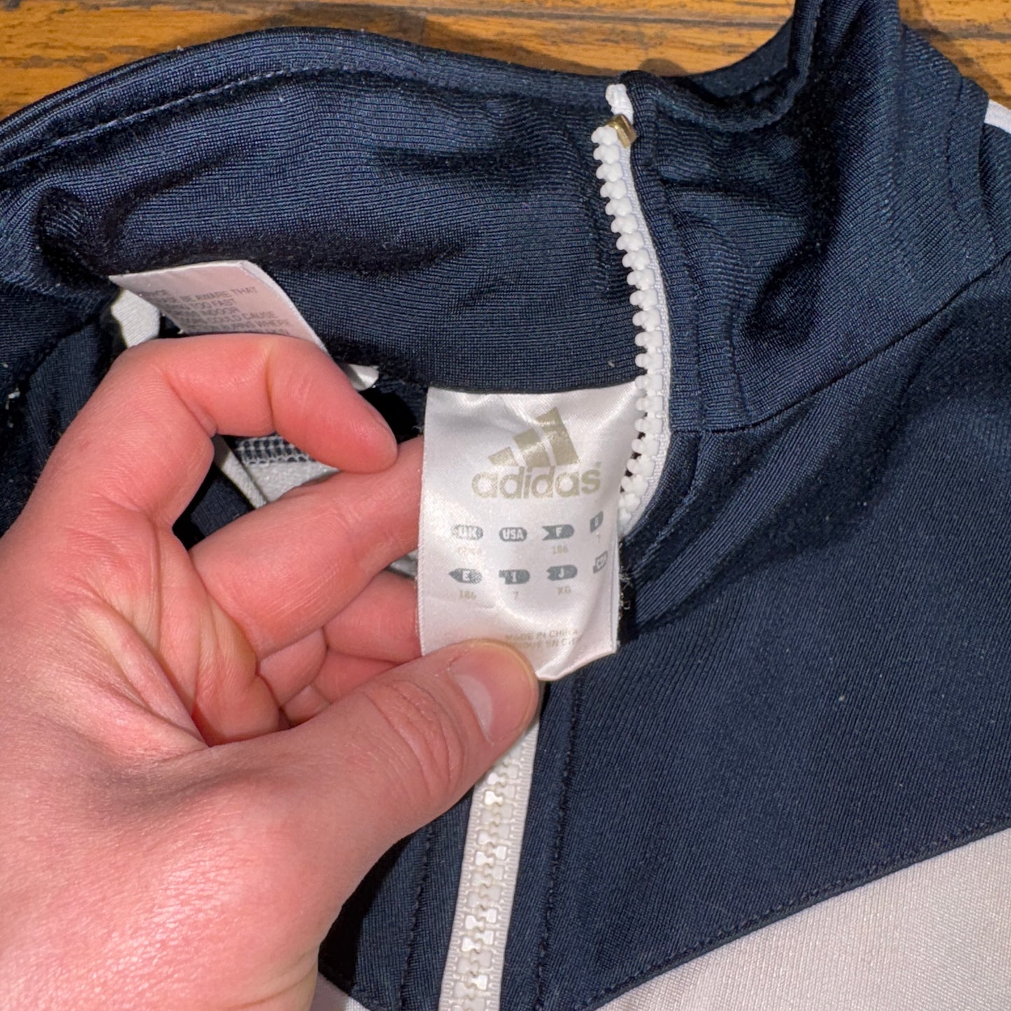 Vintage Adidas White Tracksuit Track Shell Windbreaker Jacket - XL