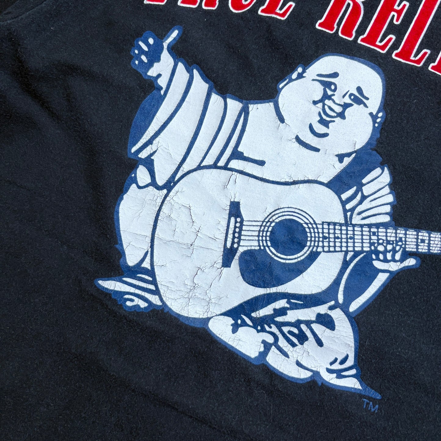 Vintage True Religion Black Graphic T-Shirt - XS