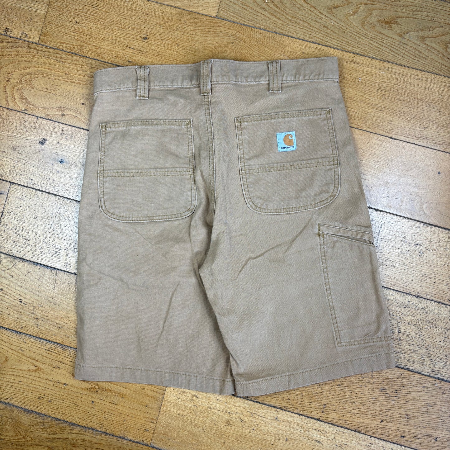 Vintage Carhartt Workwear Brown Baggy Carpenter Shorts - 34