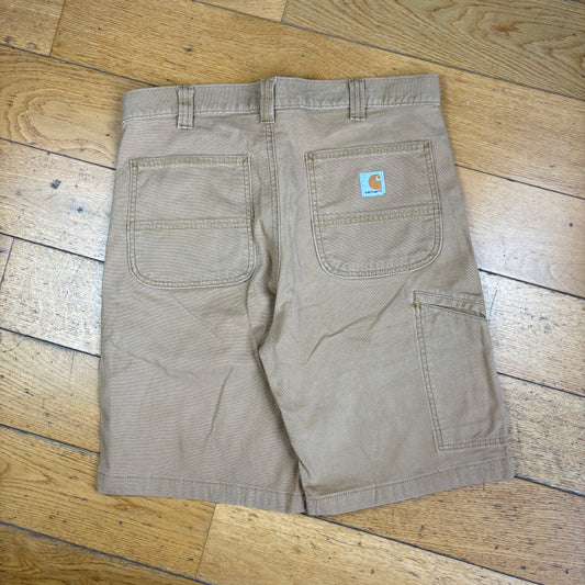 Vintage Carhartt Workwear Brown Baggy Carpenter Shorts - 34