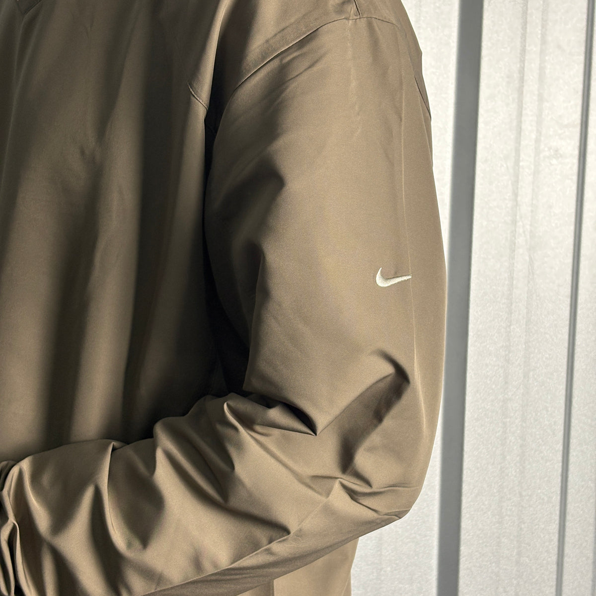 Nike Green Golf Swoosh Y2K Pullover Windbreaker - L