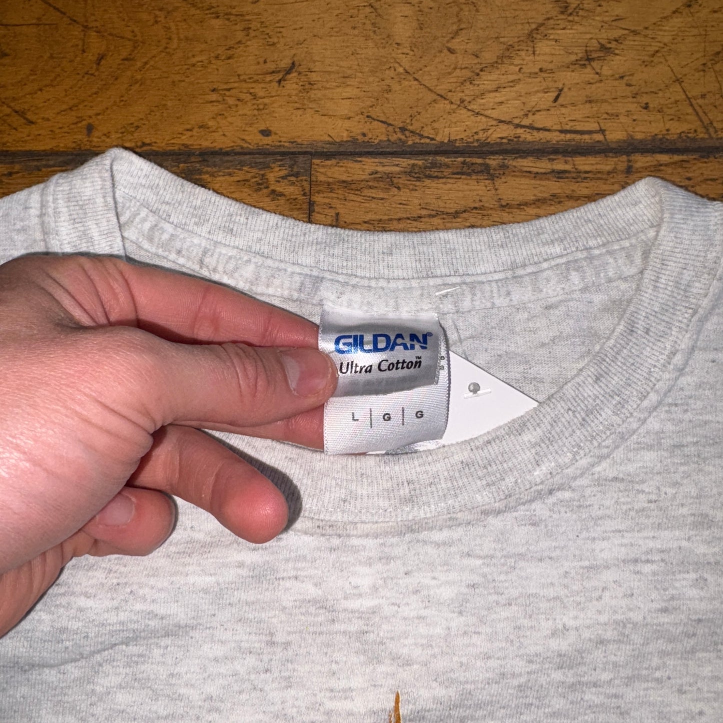 Vintage Nascar Grey Racing Graphic T-Shirt - M