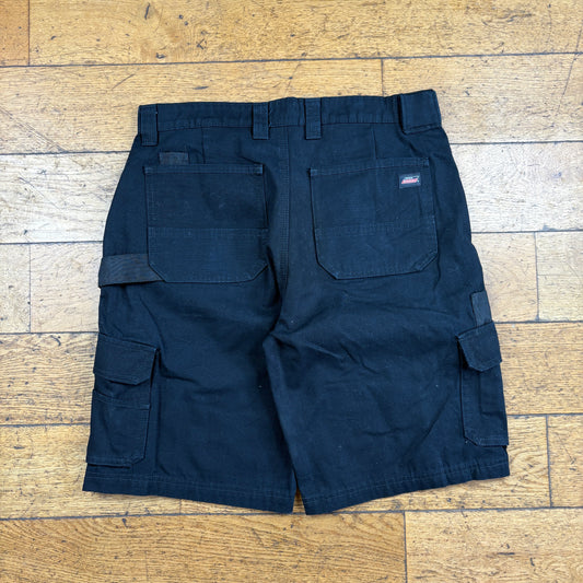 Vintage Dickies Workwear Carpenter Black Baggy Shorts - 32