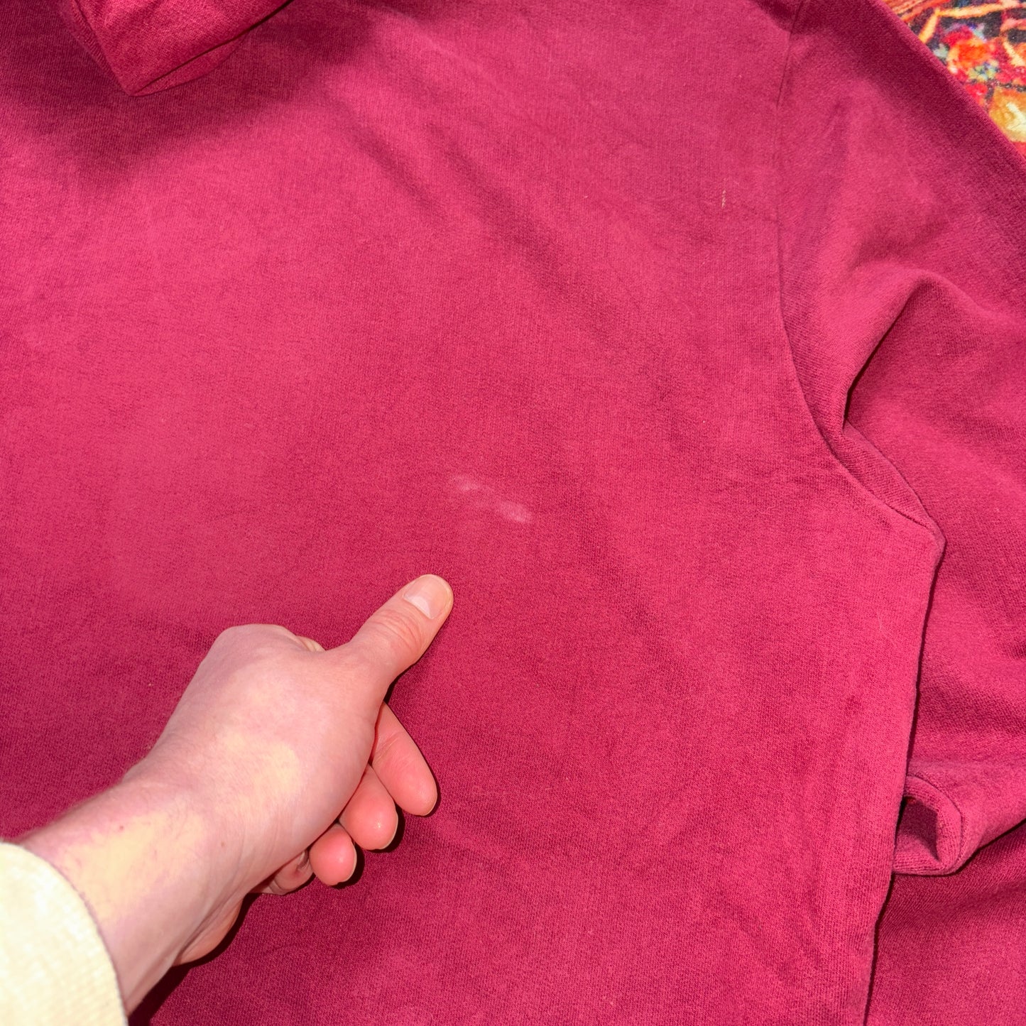 Vintage Oakley Burgundy Hoodie Sweatshirt - 2XL