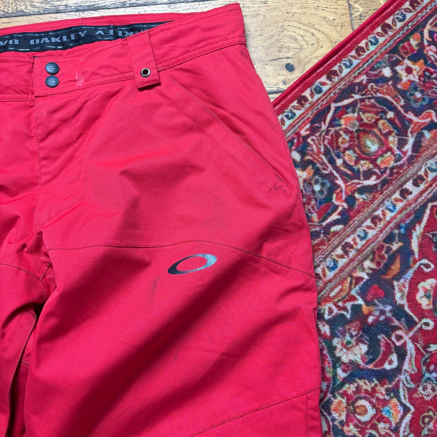 Vintage Oakley Red Ski Baggy Salopettes Trousers - L