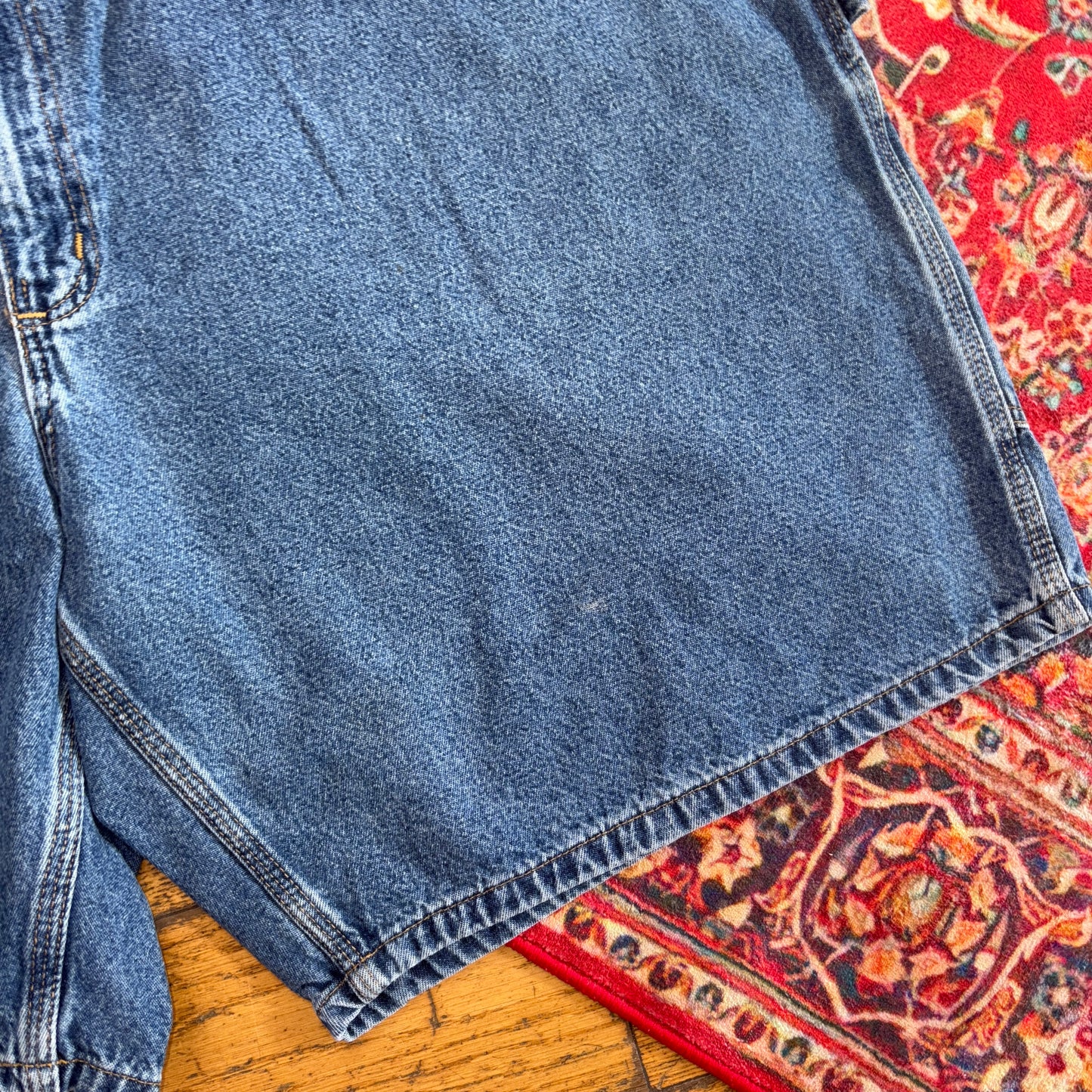 Vintage Carhartt Workwear Baggy Carpenter Blue Shorts - 46